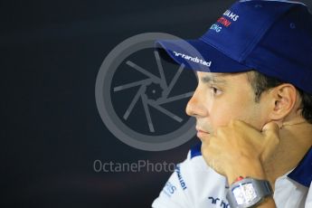 World © Octane Photographic Ltd. FIA Drivers’ Press Conference. Thursday 3rd September 2015, F1 Italian GP Press Conference, Monza, Italy. Felipe Massa – Williams Martini Racing. Digital Ref: 1401LB1D8408