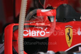 World © Octane Photographic Ltd. Scuderia Ferrari SF15-T side pod vanes. Thursday 3rd September 2015, F1 Italian GP Paddock, Monza, Italy. Digital Ref: 1400LB1D8070