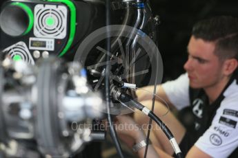 World © Octane Photographic Ltd. McLaren Honda MP4/30. Thursday 3rd September 2015, F1 Italian GP Paddock, Monza, Italy. Digital Ref: 1400LB1D8079