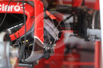 World © Octane Photographic Ltd. Scuderia Ferrari SF15-T side pod vanes. Thursday 3rd September 2015, F1 Italian GP Paddock, Monza, Italy. Digital Ref: 1400LB1D8090