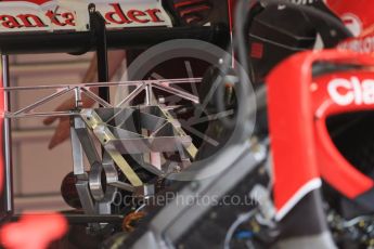 World © Octane Photographic Ltd. Scuderia Ferrari SF15-T rear suspension set up. Thursday 3rd September 2015, F1 Italian GP Paddock, Monza, Italy. Digital Ref: 1400LB1D8153