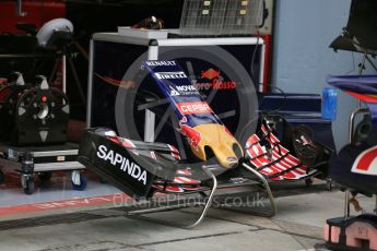 World © Octane Photographic Ltd. Scuderia Toro Rosso STR10 nose and front wing. Thursday 3rd September 2015, F1 Italian GP Paddock, Monza, Italy. Digital Ref: 1400LB5D8105