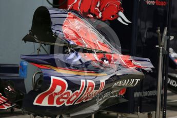 World © Octane Photographic Ltd. Scuderia Toro Rosso STR10 bodywork. Thursday 3rd September 2015, F1 Italian GP Paddock, Monza, Italy. Digital Ref: 1400LB5D8107