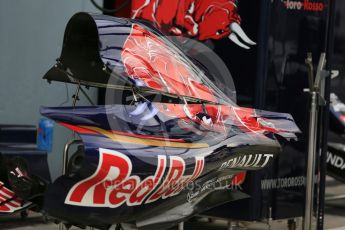 World © Octane Photographic Ltd. Scuderia Toro Rosso STR10 bodywork. Thursday 3rd September 2015, F1 Italian GP Paddock, Monza, Italy. Digital Ref: 1400LB5D8107