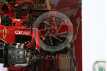 World © Octane Photographic Ltd. Scuderia Ferrari SF15-T turning vane detail. Thursday 3rd September 2015, F1 Italian GP Paddock, Monza, Italy. Digital Ref: 1400LB5D8133