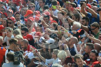 World © Octane Photographic Ltd. McLaren Honda MP4/30 - Jenson Button. Thursday 3rd September 2015, F1 Italian GP Fans' pit walk, Monza, Italy. Digital Ref: 1400LB5D8180