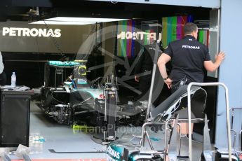 World © Octane Photographic Ltd. Mercedes AMG Petronas F1 W06 Hybrid – Nico Rosberg. Friday 4th September 2015, F1 Italian GP Pitlane, Monza, Italy. Digital Ref: 1404LB1D8518