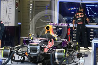 World © Octane Photographic Ltd. Infiniti Red Bull Racing RB11 – Daniel Ricciardo. Friday 4th September 2015, F1 Italian GP Pitlane, Monza, Italy. Digital Ref: 1404LB1D8538