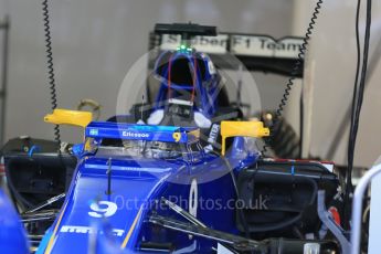 World © Octane Photographic Ltd. Sauber F1 Team C34-Ferrari – Marcus Ericsson. Friday 4th September 2015, F1 Italian GP Pitlane, Monza, Italy. Digital Ref: 1404LB1D8663