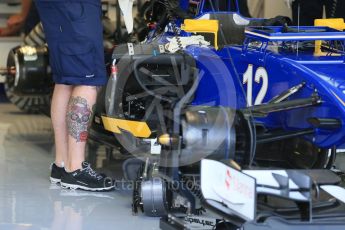 World © Octane Photographic Ltd. Sauber F1 Team C34-Ferrari – Felipe Nasr. Friday 4th September 2015, F1 Italian GP Pitlane, Monza, Italy. Digital Ref: 1404LB1D8673