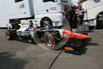 World © Octane Photographic Ltd. Friday 4th September 2015. Trident – Raffaele Marciello. GP2 Practice, Monza, Italy. Digital Ref. : 1406LB5D8252
