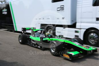 World © Octane Photographic Ltd. Friday 4th September 2015. Status Grand Prix – Marlon Stockinger. GP2 Practice, Monza, Italy. Digital Ref. : 1406LB5D8282