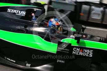 World © Octane Photographic Ltd. Friday 4th September 2015. Status Grand Prix – Richie Stanaway. GP2 Practice, Monza, Italy. Digital Ref. : 1406LB5D8303