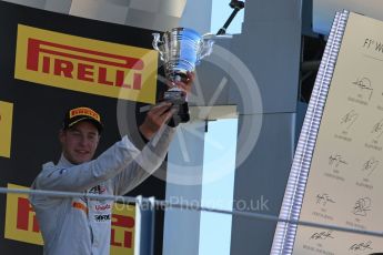 World © Octane Photographic Ltd. Sunday 6th September 2015. ART Grand Prix – Stoffel Vandoorne (3rd). GP2 Race 2, Monza, Italy. Digital Ref. : 1416LB1D2456