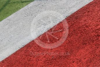 World © Octane Photographic Ltd. Friday 4th September 2015. Italian paint colours on the rumble strip. GP3 Practice - Monza, Italy. Digital Ref. : 1410LB5D8517