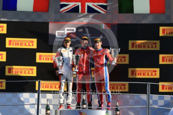 World © Octane Photographic Ltd. Saturday 5th September 2015. Arden International – Emil Bernstorff (1st), ART Grand Prix – Esteban Ocon (2nd) and Arden International – Kevin Ceccon. GP3 Race 1 - Monza, Italy. Digital Ref. : 1414LB1D1945