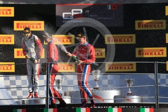 World © Octane Photographic Ltd. Saturday 5th September 2015. Arden International – Emil Bernstorff (1st), ART Grand Prix – Esteban Ocon (2nd) and Arden International – Kevin Ceccon. GP3 Race 1 - Monza, Italy. Digital Ref. : 1414LB1D1963