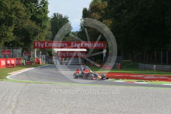 World © Octane Photographic Ltd. Infiniti Red Bull Racing RB11 – Daniel Ricciardo. Friday 4th September 2015, F1 Italian GP Practice 1, Monza, Italy. Digital Ref: 1405LB1D8717