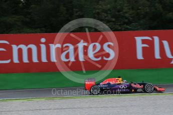 World © Octane Photographic Ltd. Infiniti Red Bull Racing RB11 – Daniel Ricciardo. Friday 4th September 2015, F1 Italian GP Practice 1, Monza, Italy. Digital Ref: 1405LB1D8729