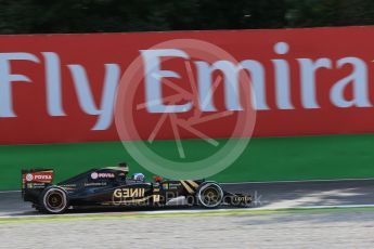 World © Octane Photographic Ltd. Lotus F1 Team E23 Hybrid Reserve Driver – Jolyon Palmer. Friday 4th September 2015, F1 Italian GP Practice 1, Monza, Italy. Digital Ref: 1405LB1D8855