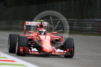 World © Octane Photographic Ltd. Scuderia Ferrari SF15-T– Kimi Raikkonen. Friday 4th September 2015, F1 Italian GP Practice 1, Monza, Italy. Digital Ref: 1405LB7D5536