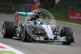 World © Octane Photographic Ltd. Mercedes AMG Petronas F1 W06 Hybrid – Nico Rosberg. Friday 4th September 2015, F1 Italian GP Practice 1, Monza, Italy. Digital Ref: 1405LB7D5567