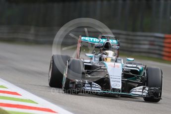 World © Octane Photographic Ltd. Mercedes AMG Petronas F1 W06 Hybrid – Lewis Hamilton. Friday 4th September 2015, F1 Italian GP Practice 1, Monza, Italy. Digital Ref: 1405LB7D5581