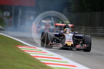 World © Octane Photographic Ltd. Scuderia Toro Rosso STR10 – Carlos Sainz Jnr. Friday 4th September 2015, F1 Italian GP Practice 1, Monza, Italy. Digital Ref: 1405LB7D5628