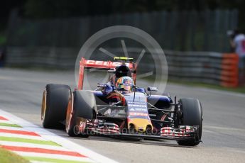 World © Octane Photographic Ltd. Scuderia Toro Rosso STR10 – Carlos Sainz Jnr. Friday 4th September 2015, F1 Italian GP Practice 1, Monza, Italy. Digital Ref: 1405LB7D5641