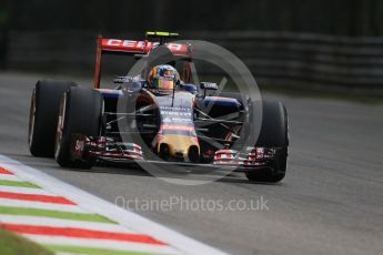 World © Octane Photographic Ltd. Scuderia Toro Rosso STR10 – Carlos Sainz Jnr. Friday 4th September 2015, F1 Italian GP Practice 1, Monza, Italy. Digital Ref: 1405LB7D5674