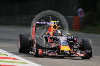 World © Octane Photographic Ltd. Infiniti Red Bull Racing RB11 – Daniil Kvyat. Friday 4th September 2015, F1 Italian GP Practice 1, Monza, Italy. Digital Ref: 1405LB7D5703