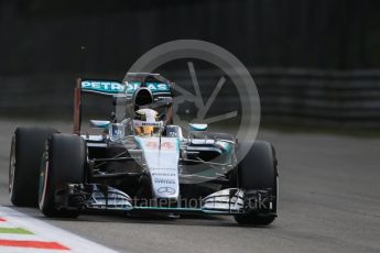 World © Octane Photographic Ltd. Mercedes AMG Petronas F1 W06 Hybrid – Lewis Hamilton. Friday 4th September 2015, F1 Italian GP Practice 1, Monza, Italy. Digital Ref: 1405LB7D5762