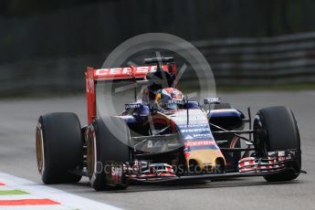 World © Octane Photographic Ltd. Scuderia Toro Rosso STR10 – Max Verstappen. Friday 4th September 2015, F1 Italian GP Practice 1, Monza, Italy. Digital Ref: 1405LB7D5810
