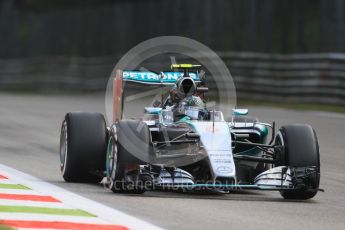 World © Octane Photographic Ltd. Mercedes AMG Petronas F1 W06 Hybrid – Nico Rosberg. Friday 4th September 2015, F1 Italian GP Practice 1, Monza, Italy. Digital Ref: 1405LB7D5865
