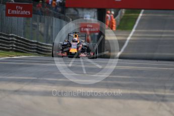 World © Octane Photographic Ltd. Infiniti Red Bull Racing RB11 – Daniel Ricciardo. Friday 4th September 2015, F1 Italian GP Practice 1, Monza, Italy. Digital Ref: 1405LB7D6285