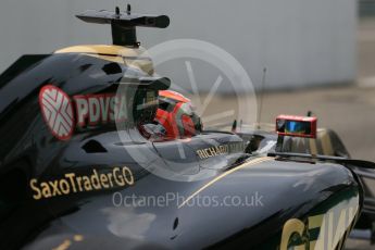World © Octane Photographic Ltd. Lotus F1 Team E23 Hybrid – Romain Grosjean. Friday 4th September 2015, F1 Italian GP Practice 2, Monza, Italy. Digital Ref: 1407LB1D9294