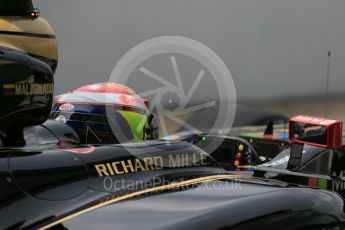 World © Octane Photographic Ltd. Lotus F1 Team E23 Hybrid – Pastor Maldonado. Friday 4th September 2015, F1 Italian GP Practice 2, Monza, Italy. Digital Ref: 1407LB1D9316