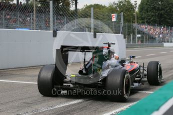 World © Octane Photographic Ltd. McLaren Honda MP4/30 – Fernando Alonso. Friday 4th September 2015, F1 Italian GP Practice 2, Monza, Italy. Digital Ref: 1407LB1D9357