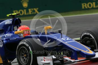 World © Octane Photographic Ltd. Sauber F1 Team C34-Ferrari – Felipe Nasr. Friday 4th September 2015, F1 Italian GP Practice 2, Monza, Italy. Digital Ref: 1407LB1D9403