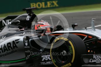 World © Octane Photographic Ltd. Sahara Force India VJM08B – Nico Hulkenberg. Friday 4th September 2015, F1 Italian GP Practice 2, Monza, Italy. Digital Ref: 1407LB1D9422