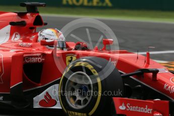 World © Octane Photographic Ltd. Scuderia Ferrari SF15-T– Sebastian Vettel. Friday 4th September 2015, F1 Italian GP Practice 2, Monza, Italy. Digital Ref: 1407LB1D9439