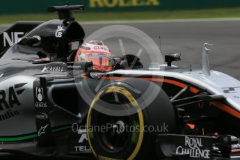 World © Octane Photographic Ltd. Sahara Force India VJM08B – Nico Hulkenberg. Friday 4th September 2015, F1 Italian GP Practice 2, Monza, Italy. Digital Ref: 1407LB1D9527