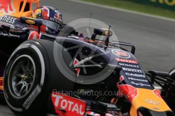World © Octane Photographic Ltd. Infiniti Red Bull Racing RB11 – Daniil Kvyat. Friday 4th September 2015, F1 Italian GP Practice 2, Monza, Italy. Digital Ref: 1407LB1D9675