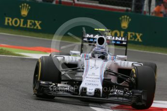 World © Octane Photographic Ltd. Williams Martini Racing FW37 – Valtteri Bottas. Friday 4th September 2015, F1 Italian GP Practice 2, Monza, Italy. Digital Ref: 1407LB1D9707