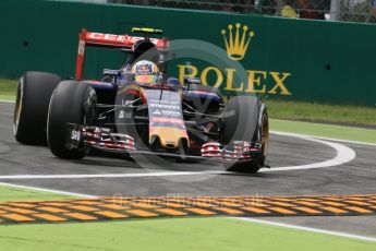 World © Octane Photographic Ltd. Scuderia Toro Rosso STR10 – Carlos Sainz Jnr. Friday 4th September 2015, F1 Italian GP Practice 2, Monza, Italy. Digital Ref: 1407LB1D9775