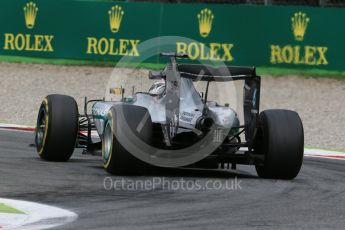 World © Octane Photographic Ltd. Mercedes AMG Petronas F1 W06 Hybrid – Lewis Hamilton. Friday 4th September 2015, F1 Italian GP Practice 2, Monza, Italy. Digital Ref: 1407LB1D9832