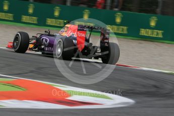 World © Octane Photographic Ltd. Infiniti Red Bull Racing RB11 – Daniil Kvyat. Friday 4th September 2015, F1 Italian GP Practice 2, Monza, Italy. Digital Ref: 1407LB1D9855