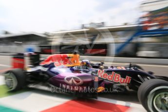 World © Octane Photographic Ltd. Infiniti Red Bull Racing RB11 – Daniel Ricciardo. Friday 4th September 2015, F1 Italian GP Practice 2, Monza, Italy. Digital Ref: 1407LB5D8351