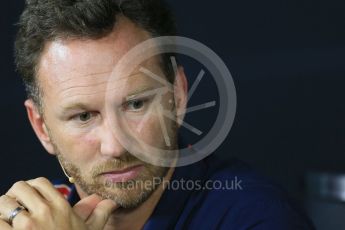World © Octane Photographic Ltd. FIA Team Personnel Press Conference. Friday 4th September 2015, F1 Italian GP Press Conference, Monza, Italy. Christian Horner – Infinity Red Bull Racing Team Principle. Digital Ref: 1408LB1D0018