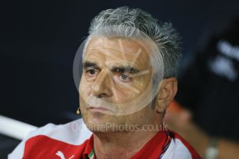 World © Octane Photographic Ltd. FIA Team Personnel Press Conference. Friday 4th September 2015, F1 Italian GP Press Conference, Monza, Italy. Maurizio Arrizabene – Scuderia Ferrari Team Principle. Digital Ref: 1408LB1D0021